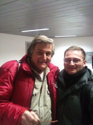 Cu Florin Piersic in Aeroport la Bucuresti 21 Feb 2012
