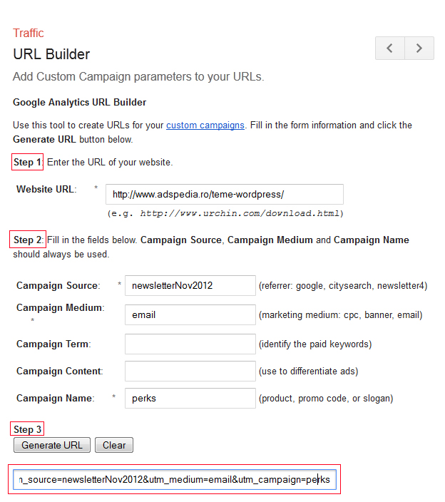 Google URL Builder