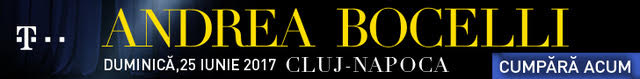Duminică, 25 iunie 2017, Cluj-Napoca: ANDREA BOCELLI - cumpără-ți bilet acum!